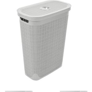 Laundry Hamper Light Grey, Clothes Washing Bin with Lid