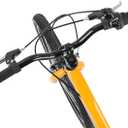 Retrospec Dart 24 Inch Kids Bike - 7-Speed Hybrid Bicycle for Ages 6-11 with 29in All-Season Tires & Shock Absorption - Adjustable Height Youth Bike with V-Brakes & Smooth Gear Shifting, Saffron
