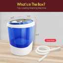 Electric Small Portable Compact Washer, Washing Machine | for Dorms, College Rooms, RV Camping, (PUCWM11)