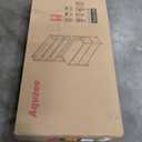 Aquzee Large Bakers Rack for Kitchens, 47in Wide (47.2“W x 15.7”D x 70.8" H) 6 Tiers Kitchen Stand with Hutch & Storage, Black Freestanding Tall Bakers Racks Organizer with Shelves