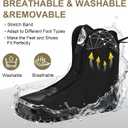 Inline Skates Adult for Women and Men, Roller Skates (Black, Men 9/ Women 10)