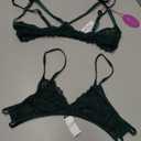 Avidlove Women's Exotic Lingerie Sets Naughty 2 Pieces Bra Panty Set Sexy Cutout Lace Lingerie Large Green