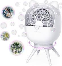 Automatic Bubble Machine for Kids Toddlers, Rotatable Bubble Blower Rechargeable with 38000+ Bubbles Per Minute, Bubble Maker Machine for Outdoor Parties Birthday Wedding, White