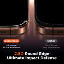 2 x GolbinBox 3-Pack Privacy Screen Protector for iPhone 15/16 6.1 Inch,Military-Grade Shatterproof Anti-Spy HD Tempered Glass with Installation Tray,Dust and Bubble Free,9H Hardness,Anti - Fingerprint