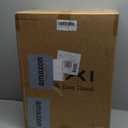 mixi 20 Inch Carry On Luggage 22x14x9 Airline Approved PC Hard Shell Suitcase Top Opening Aluminum Frame Travel Suitcases with Wheels, Smoke White