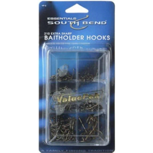 South Bend VP-2 Value Pak BaitHooks 210 Hooks w/Utility Box