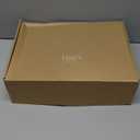 Ling's moment Flower Garland - 6FT Eucalyptus & Rose - Sweetheart Table Decor for Wedding Reception, Artificial Silk Floral Garland for Mantle, Spring, Garden Christmas Decoration, White Beige