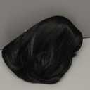 Mairead Black Bob Wig With Bangs Short Straight Black Bob Wigs for Black Women 12 inch SyntheticHeat Resistant Wigs for Halloween Costumes Cosplay Daily