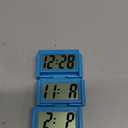 Frienda 3 Pieces Mini Digital Clock Small Digital Clock Stick on Battery Operated Self Adhesive Bracket for Car Dashboard Fridge (Blue)