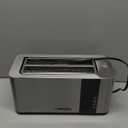 Mueller UltraToast Full Stainless Steel Toaster 4 Slice, Long Extra-Wide Slots for Bagels and Waffles, 6 Browning Levels, LED Display, Cancel/Defrost/Reheat Functions & Removable Tray, Kitchen Gadgets