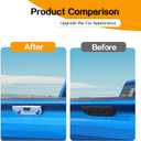Hoolcar Tailgate Handle Cover Rear Door Handle Trim Compatible with 2019-2025 Chevrolet Silverado Texas Edition/Silverado LT 1500 Custom, Exterior Accessories, Chrome