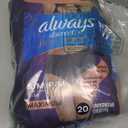 Always Discreet Boutique Incontinence and Postpartum Underwear for Women, Maximum Protection, Small/Medium, Black, 20 Count