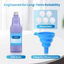 Bisenkud Refillable Bottle for Swiffer Wet Jet Mop - 1250ml /42.3 FL OZ - Leak-Proof HDPE Solution Bottle, EmptyNot for Power mop