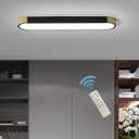 Tioolo Dimmable LED Ceiling Light, 27.5in Linear Ceiling Light with Remote, 27.5x5.5x1.6 inches