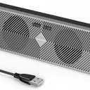 PC Speaker for Computer, Wired USB Powered Bluetooth Computer Speakers with Stereo Clear Sound, Gaming Speakers Sound Bar for Computer Desktop PC Laptop Monitor, Bluetooth & USB Input Black