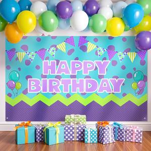 3 x Monster Party Decorations Monster Birthday Backdrop 5x3ft Happy Birthday Banner Background for Baby Shower Party Cake Table Supplies
