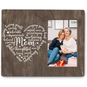 Mom Picture Frames 4x6 - Mothers Day Picture Frames, Mothers Day Gifts for Mom, Mother Mom Gifts from Daughter Son, Mother's Day Gift Ideas, Unique Gifts for Mothers Day, Mom Letters Photo Frame