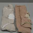 lulumoon Sleep Sack Muslin for Baby: Cotton Wearable Blanket for 9-15 Months - Soft Lightweight Ideal for Nursery Lounge Nighttime Naptime 6-12 Months (Medium, Sanddaisy&greystar)