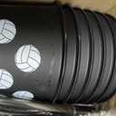 Domensi 20 Pcs Volleyball Party Favor Cups Bulk 16oz Volleyball Cups Reusable Volleyball Plastic Tumbler with Lid and Straw for Team Coach Friend Fan Men Women Gifts Party Favor Decoration Supplies