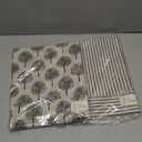 Syhood 2 Pack Aprons with 2 Pocket for Women Men Soft Linen Adjustable Bib Kitchen Cooking Apron for Chefs, Waiters, Baking(Brown Stripes Style)