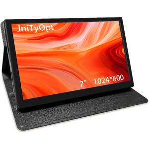 Mini Monitor 7 Inch Display Capacitive Touchscreen HDMI LCD 1024 * 600 High Resolution for Raspberry Pi 4/3 Model B/3B+/BB Black/Banana Pi,Work as Computer Monitor for Windows 10/8.1/8/7