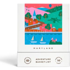 Reach International Outfitters Maryland Adventure Bucket List: 50 Scratch-Off Cards for Outdoor Activities, Tourist Attractions, and Road Trips - Perfect Travel Gift and Guide for Exploring