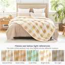 Cozy Bliss Luxury Sherpa Throw Blanket for Couch, Premium Reversible Buffalo Plaid Thick Throw, Warm Cozy Soft Blanket for Home and Gifts (Beige, 60" x 80")