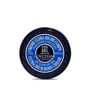 LOccitane Shea Butter Ultra Rich Body Cream, Nourishing Moisturizer for Dry, Sensitive Skin, Fast Absorbing, Refillable, Vegan Skincare, Light Scent (6.1 Fl Oz (Pack of 1))