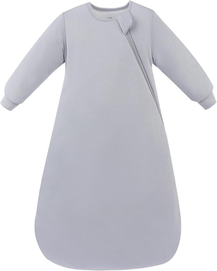 PurComfy Supersoft Baby Premium Bamboo Viscose Long-Sleeve Wearable Sleeping Bag Sack Blanket 1.0 TOG (6-15 Months, Dolphin)