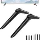 TV Stand Legs for Hisense TV Legs, for Hisense TV 40H5590F 40H4F 40H3F9 40H4030F1 43H4F 43H4030F 43H4030F1 TV Stand with Screws Set, Easy to Install, Black, Suitable for 40" and 43" TVs