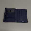 VULKIT Passport Wallet, Vegan Leather Passport Holder, RFID Blocking, Travel Essential, Magnetic Closure, Blue