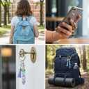 30 Pcs Beadable Keychains Bars with 30 Pcs Colorful Tassel Strips Bulk DIY Blank Beaded Keychain for Women Men DIY Crafting Pendant Jewelry Making