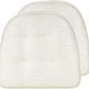 Non-Slip Chair Cushions, Assembled in USA, U-Shaped Skid-Proof Seat Pads for Dining Room, Kitchen, Office, 15"x16"