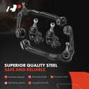 A-Premium 6Pcs Front Suspension Kit, Upper Control Arm, Sway Bar Link