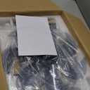 LEDIARY 20" Caged Ceiling Fan with Light and Remote, Low Profile Flush Mount Fandelier, Black Bladeless Enclosed Small Fan Lights Ceiling Fixtures, Rustic Farmhouse Style for Bedroom, Outdoor