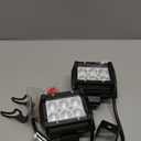 Nilight 4" Led Light Pod Blue Spot Driving Fog Light 2PCS 18W Off Road Fishing Hunting Emergency Safety Signal Deck Trailer Hunting lights for UTV Pick-up Van Boat Tractor