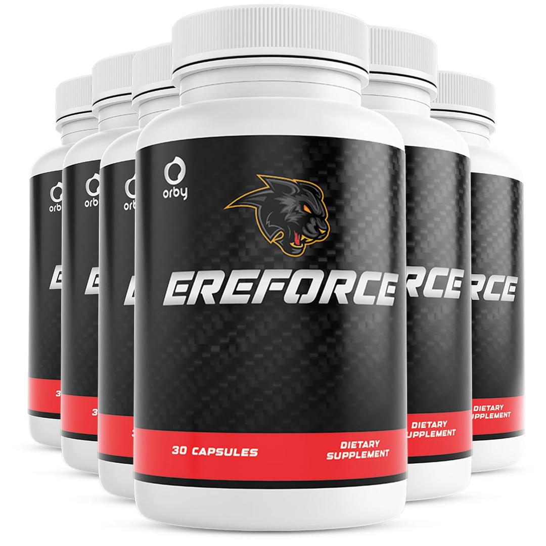 Orby EreForce Natural Daily Wellness Supplement with L-Citrulline, L-Carnitine & Maca Root 100% Natural, Non-GMO, GMP Certified, Made in USA 30 Capsules, 3 Month Supply