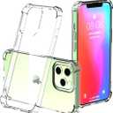Compatible with iPhone 15 Case Clear,Transparent [Military Grade Drop Protection] Slim Shockproof Phone Cases Shockproof Bumper Slim Protection Cover Women Men 2023 (Only for iPhone 15 6.1 Inch), (2 Pack)