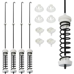 NEW UPGRADED4Pcs W10780048 WTW4800XQ4 WTW4800XQ1 RTW4640YQ1 ATW4675YQ1 Washer Suspension Rod Kit by Kitfit - Replacement for Whirlpool Kenmore Admiral Maytag Washing Machine