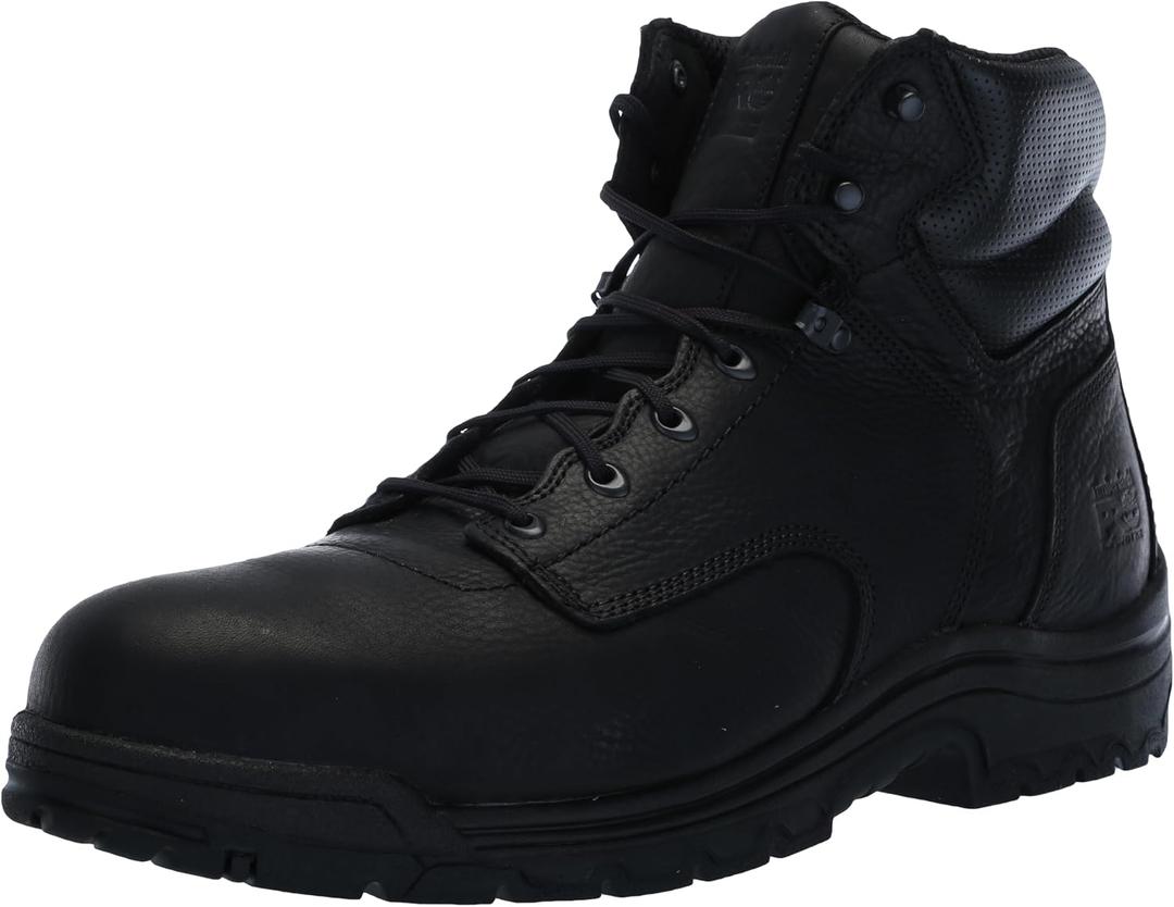 Timberland PRO Men's TiTAN 6 Inch Alloy Safety Toe Industrial Work Boot, Black-2024 NEW, 9 W US (Black)
