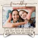 Friendship 4x6 Picture Frame, Best Friend Photo Frame, Gifts for Best Friend, Long Distance Friendship Gifts Wall and Tabletop Display Picture Photo Frames for Home Office Tabletop Decor