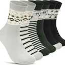 Women Girls Socks Cute Animal Socks Cat Dog Cow More Fun Novelty Socks Gifts for Girls Christmas Birthday (Reindeer 3-6 Pairs)