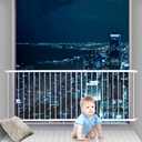 Fairy Baby Window Guards for Children, Adjustable Wide Child Safety Window Guard Prevents Accidental Falls, Home Security Childproof Interior Bar Guard for Windows Wide 61.41" - 86.61"(3 Panels)