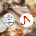 2 x Our First Christmas Engaged Ornament 2025, First Year Xmas Keepsake for Engaged Couple Gift, Christmas Engagement Ornaments, Engagement Gifts for Couples (2.9 Inch) (Multicolor 08)