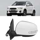 Heated Side Mirror Fit for Mitsubishi Outlander Sport Fit for Mitsubishi ASX 2014-2019 Rear View Mirror with Turn Signal Indicator Replace for 7632B773(Left Side)