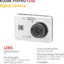 KODAK PIXPRO FZ45 16MP Digital Camera with 4X Optical Zoom 27mm Wide Angle and 2.7" LCD Screen White