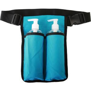 Massage Oil Holster Lotion Holster Premium Massage Bottle Bag Massage Waist Oil Case for 2 Bottles(Bag Only)(Two Bottles,Blue Green)