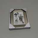 Malden International Designs Marquee Bead Satin Nickel Picture Frame, 4x6, Nickel