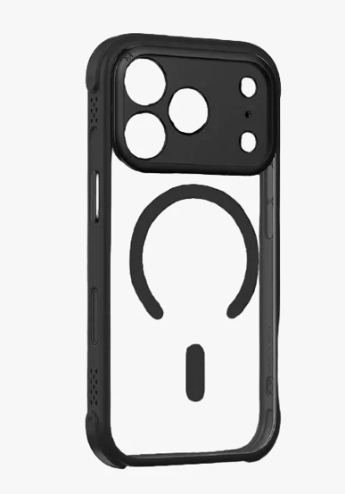 Magnetic Case for iPhone 17 Pro Max 6.9-Inch Compatible with MagSafe, Translucent Matte Back Slim Minimalist Shockproof Phone Cover (Black)