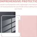 Case for 7" Kobo Libra Colour 2024 Released, Ultra Clear Soft Flexible Transparent TPU Back Cover with Auto Sleep/Wake for Kobo Libra Colour, Pink